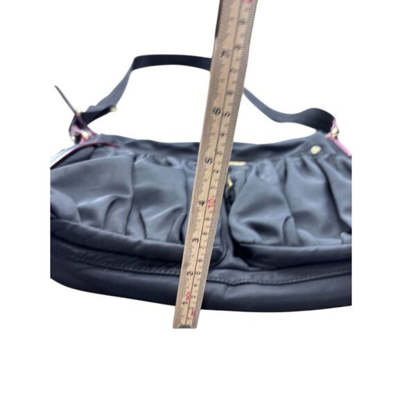 MZ Wallace Black Nylon Crossbody Bag With Red Interior - Picture 11 of 11